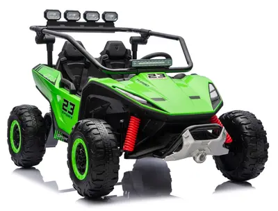 UTV electric pentru 2 copii Kinderauto Vector V2 Dune-Buggy, 220W, 12V, roti moi, scaun tapitat…