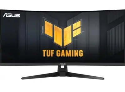 Monitor Gaming VA LED ASUS 34inch VG34VQ3B, QHD (3440x1440), HDMI, DisplayPort, Ecran curbat, Boxe…