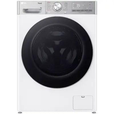Masina de spalat rufe LG F2WR909P3W, 9 kg, 1200 rpm, Clasa A, Motor Direct Drive, Steam+, Smart…