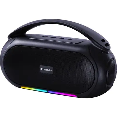 Defender Boxa portabila Defender Beatbox 12, 12W, BT, FM, USB, TF, MIC, RGB Negru