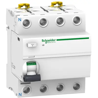 Intrerupator automat cu diferential RCCB Acti9 iID 4P, 40A, 300mA, Tip A Schneider A9R24440
