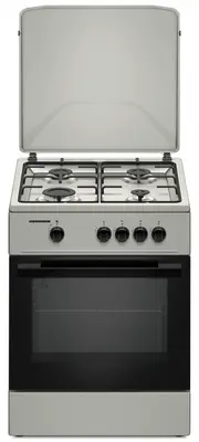 Aragaz HEINNER HFSC-K6060SL, Gaz, 4 arzatoare, Aprindere electrica, Duze GPL incluse, Tava si…