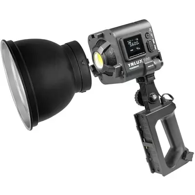 Yongnuo Lampa Video LED Yongnuo LUX100 cu hand grip NP-F si temperatura de culoare 3200K-5600K