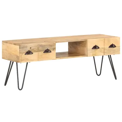 Comoda tv, 120x35x45 cm, lemn masiv de mango