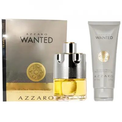 Set cadou Azzaro, Wanted, Barbati Apa de Toaleta 100 ml + Gel de dus 100 ml (Continut set: 100 ml…
