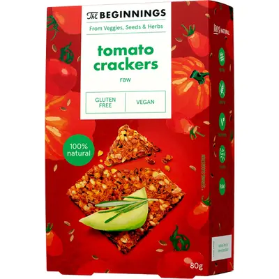 Crackers cu Rosii Raw fara Gluten 80g