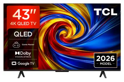 Televizor QLED TCL 109 cm (43inch) 43QLED780L, Ultra HD 4K, Smart TV, WiFi, CI