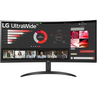 LG Monitor Curbat LED VA LG UltraWide™ 34, UWQHD (3440x1440), 100Hz, 5ms, sRGB 99%, HDR 10, 2x…