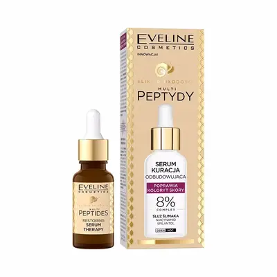 Ser Regenerator cu Peptide, pentru uniformizarea nuantei tenului, Eveline Cosmetics Multi Peptides…