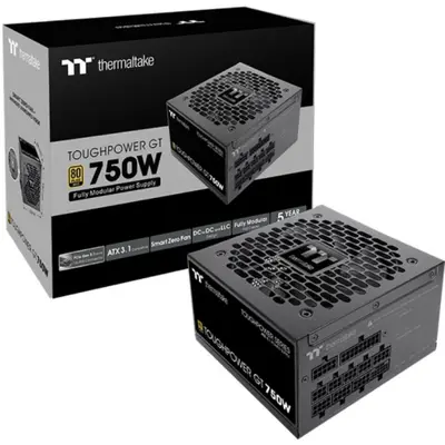 Thermaltake Sursa alimentare Thermaltake ToughPower GT, 750 W, 80 Plus Gold, Full modulara, ATX…