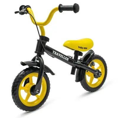 Bicicleta fara pedale, Baby Mix, Traveller, Cu manere antiderapante, Reglabila pe inaltime, Cu roti…