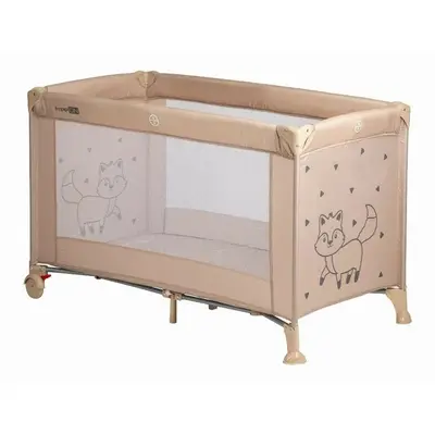 Patut pliant, FreeON, Nap, Cu un nivel, 120x60 cm, Beige