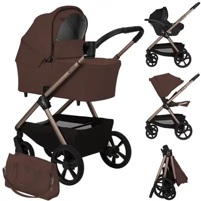 Carucior 3 in 1, Lionelo, Carmine, Cu scoica ADAC, Landou anti-reflux, Salteluta ventilata, Reglare…