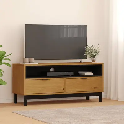 Dulap tv „flam” 110x40x50 cm, lemn masiv de pin