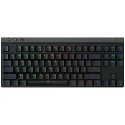 Tastatura Gaming Mecanica Logitech G515 TKL, USB, Iluminare RGB, Low-profile (Negru)