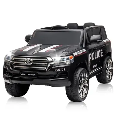 Masinuta electrica de politie, Toyota Land Cruiser, pentru 2 copii, 160W, 12V, echipare premium…