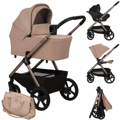 Carucior 3 in 1, Lionelo, Carmine, Cu scoica ADAC, Landou anti-reflux, Salteluta ventilata, Reglare…