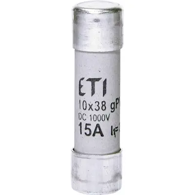 Siguranta fuzibila pentru protectia modulelor fotovoltaice CH10x38 gPV 15A/1000V DC Eti 2625080