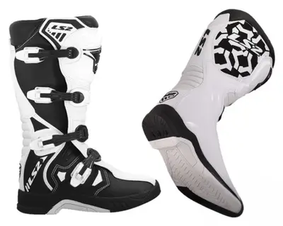 Cizme Cross Enduro LS2 Raptor,marime 45, albi negrii - LS2