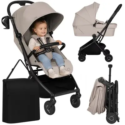 Carucior 2 in 1, Lionelo, Sia Flex, 7.6 kg, Include landou pliabil pe cadru, Ultracompact, Pliere…