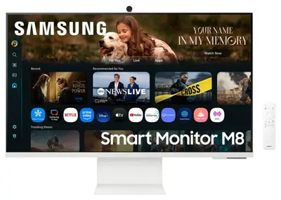 Monitor Samsung 32" LS32FM801UUXDU, Diagonal (inch): 32, Diagonal (cm): 81, Aspect ratio: 16:9…