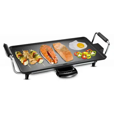 Gratar electric Teppan Yaki Techwood TTP-2343, 2000W, 43x23cm, termostat