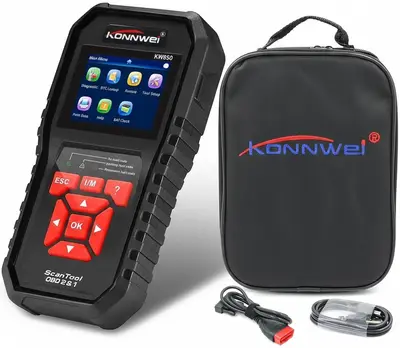 Tester diagnoza auto OBD2 Konnwei KW850, citire/stergere erori, test EVAP, senzor O2, baterie…