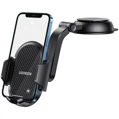Ugreen Suport auto pentru telefon mobil, Ugreen, LP405, Brat reglabil, Silicon/PVC, 4.7-7.2 inch…