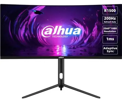 Monitor Gaming VA LED Dahua 30inch DHI-LM30-E330CA, 2560 x 1080, HDMI, DisplayPort, Ecran curbat…