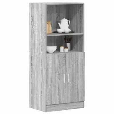 Dulap de bucatarie, gri sonoma, 57x41,5x131,5 cm lemn prelucrat