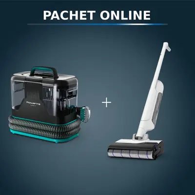 Pachet PROMO Aspirator tapiterie Rowenta Clean IT IN5020F0 & Aspirator cu spalare Rowenta X-Clean…