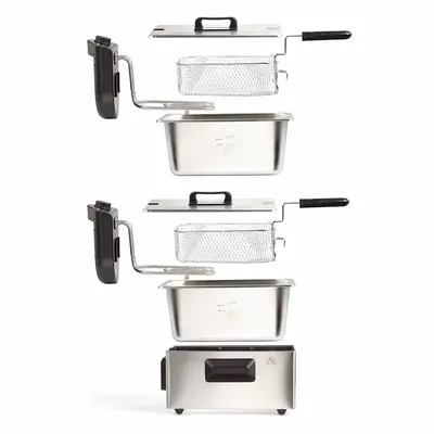 Friteuza Electrica Dubla 2 x 3 L Livoo DOC217