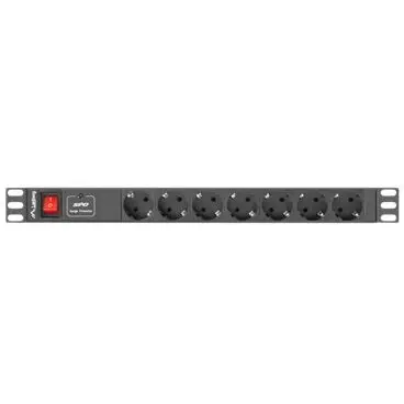 LANBERG Accesoriu UPS Lanberg PDU Rack, 1U, 7x Schuko, 2m