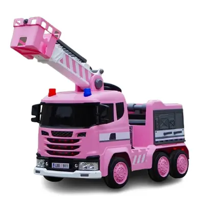 Masinuta electrica de pompieri pentru copii 2-7 ani, Kinderauto B911, 140W, 12V-10Ah, accesorii…