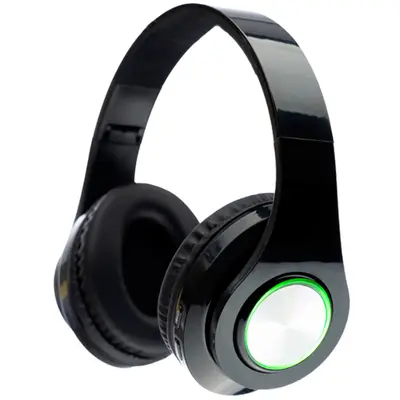 Casti Audio Wireless SPBH-CRYSTAL-RGB Microfon Bluetooth 5.0 Iluminare RGB Negru