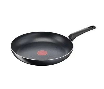 Tigaie Tefal Simple Cook B5560653, Thermo-Signal, invelis antiaderent din titan, 28 cm (Negru)