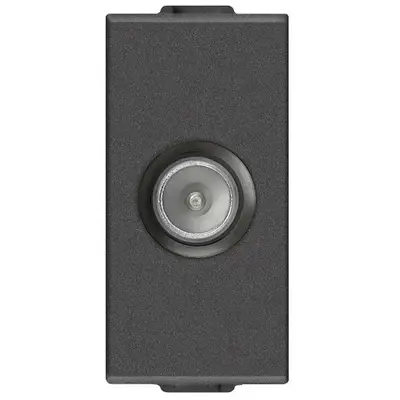 Priza TV tata 1 modul Vimar Neve Up 09300.01.CM, TV-RD-SAT carbon matt