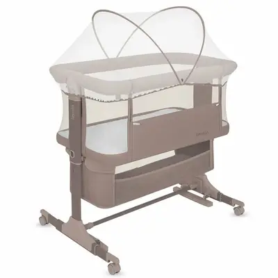 Patut co-sleeper, Lionelo, Jodie, Multifunctional, Reglabil in 6 pozitii pe inaltime, Saltea cu…