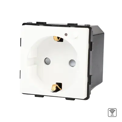 Modul Priza Inteligenta Wi-Fi cu Monitorizare Consum, Fara Rama Din Sticla LUXION