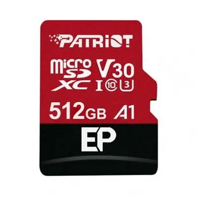 Patriot Memory Card Patriot EP Series, 512GB, MicroSDXC, Clasa 10
