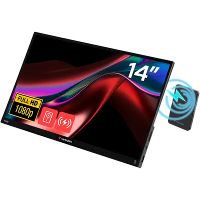 Verbatim Monitor portabil Verbatim, 14, Touchscreen, Full HD 1920 x 1080, IPS, 6 ms, 60 Hz, USB-C…