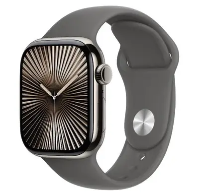 Smartwatch Apple Watch 10 GPS Cellular, Carcasa Natural Titanium 42mm, ecran LTPO OLED, 64GB, curea…