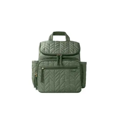 Rucsac pentru mamici, Skip Hop Compartimentat, Matlasat, Cu multiple buzunare, Include 2 gentute…