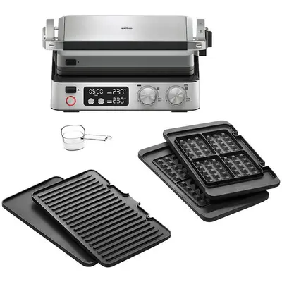 BRAUN Gratar electric BRAUN MultiGrill CG7044, 2000W, 3 moduri de gatire, 2 zone de gatit cu…