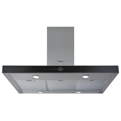 Whirlpool Hota Whirlpool AKR 504 IX, iluminare LED, 4 viteze, 400 m3 / h, Gri