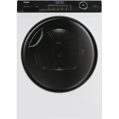 HAIER Uscator de rufe Haier HD80-A3959-S, Pompa de caldura, 8 kg, Clasa A+++, Wi-Fi, Motor…