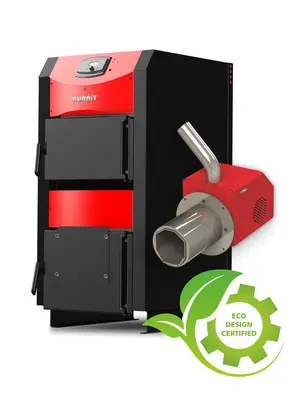 Centrala mixta combustibil solid si peleti Burnit NWB PRIME 30 kW si Arzator pe peleti Pell Eco 35…