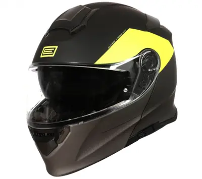 Casca moto rabatabila, cu ochelari, Origine Basic Virgin, culoare galben negru mat, marime S 55-56…