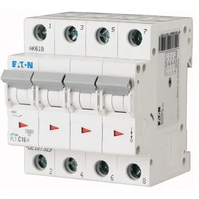 Siguranta automata MCB 4P 10A 10kA Eaton PL7-C10/4