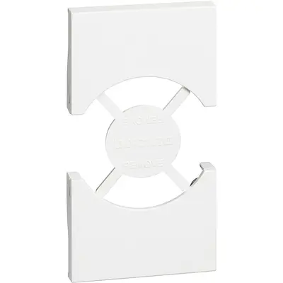 Tasta / Capac pentru priza schuko 2M KW4140A16F Bticino Living Now KW03, alb